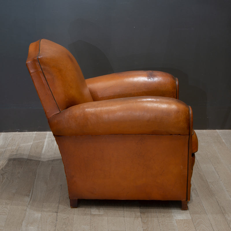 Early 20th c. French Mustache Club Chair c.1940