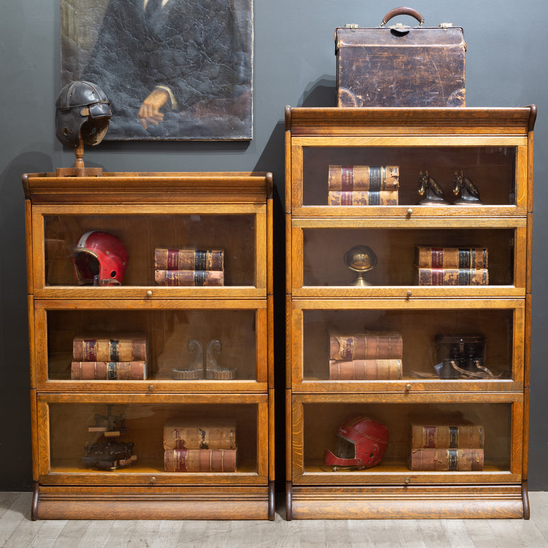 Late 19th c. Gunn Furniture Co. 4 Stack Lawyer's Bookcase c.1899