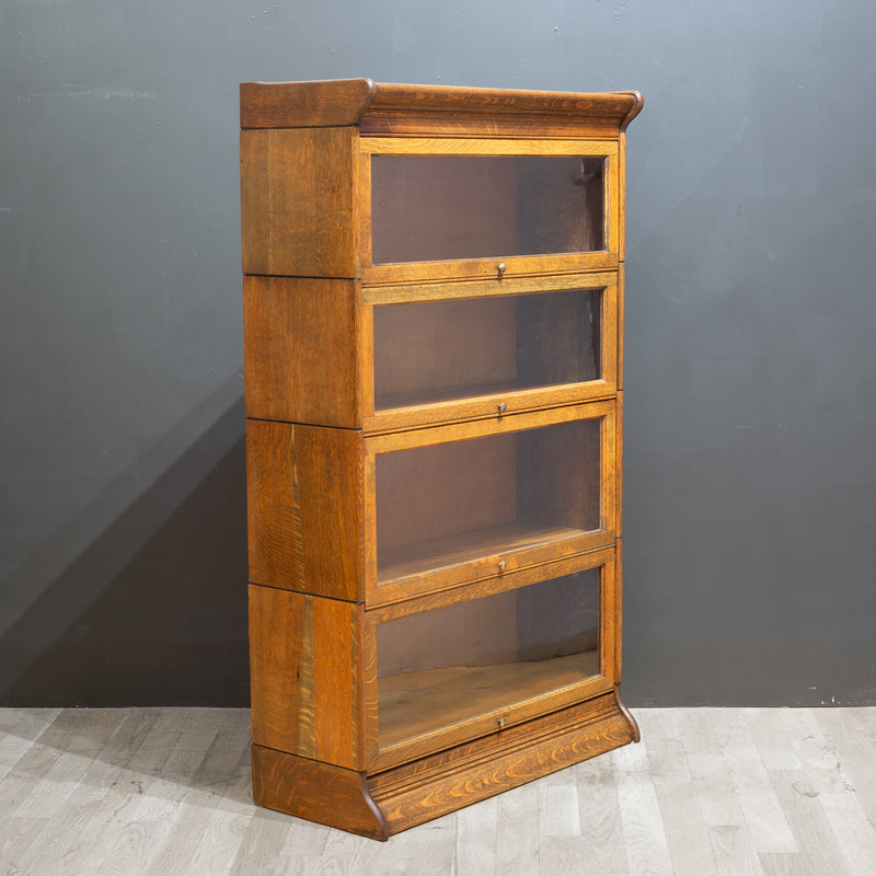 Late 19th c. Gunn Furniture Co. 4 Stack Lawyer's Bookcase c.1899