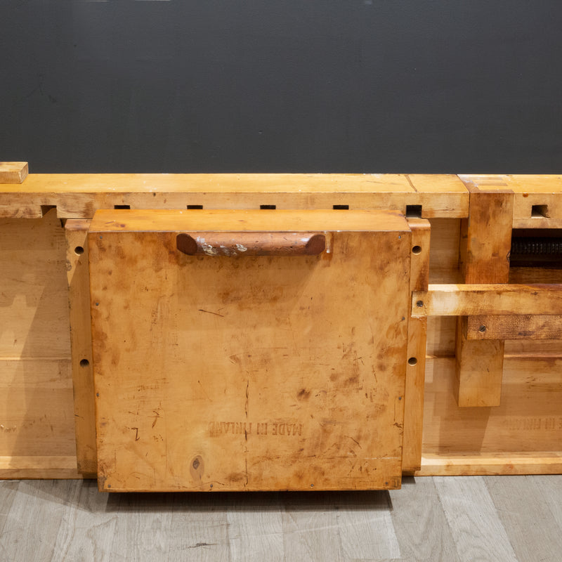 Mid-century Maple Carpenter's Workbench c.1960