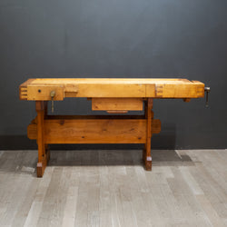 Mid-century Maple Carpenter's Workbench c.1960