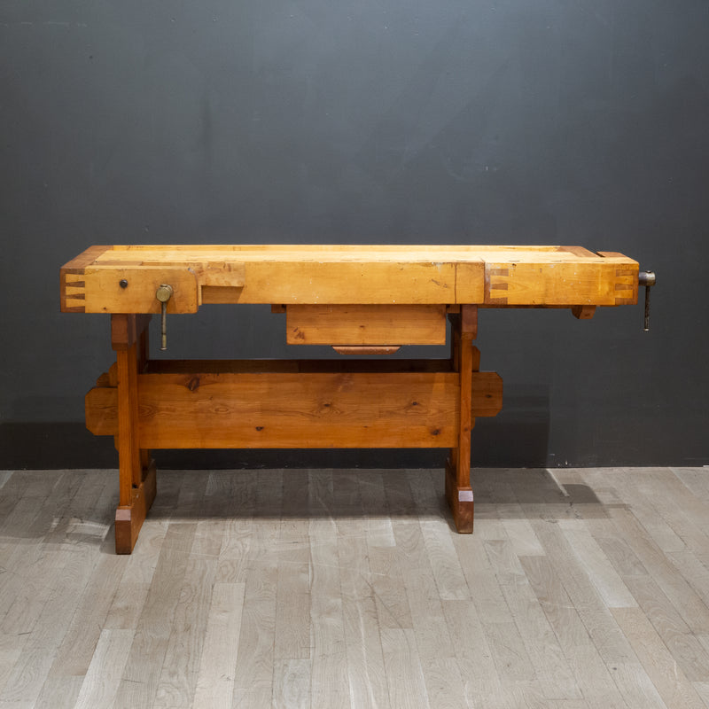 Mid-century Maple Carpenter's Workbench c.1960