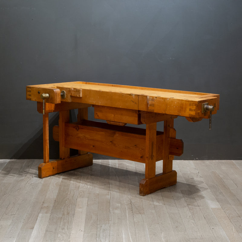 Mid-century Maple Carpenter's Workbench c.1960