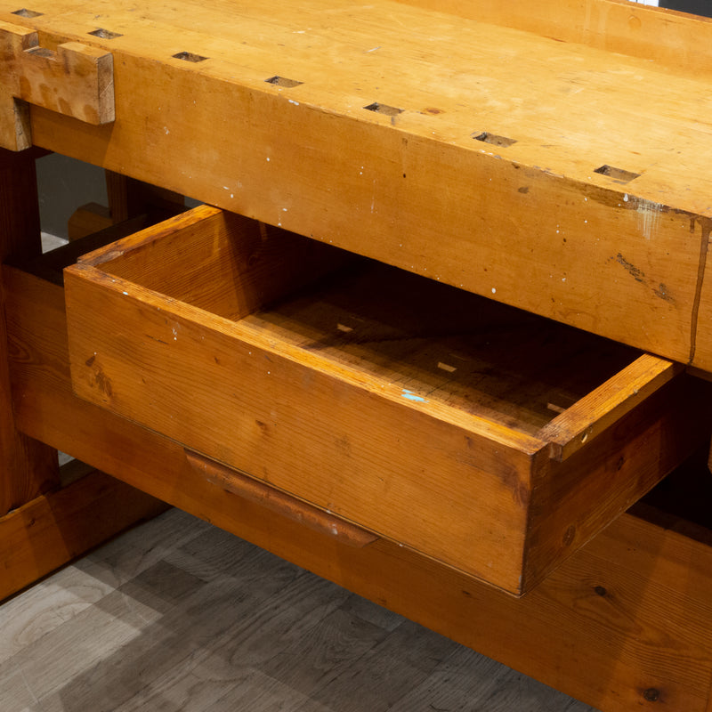 Mid-century Maple Carpenter's Workbench c.1960